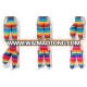 RETRO INDIE HIPPIE BOHO yoga relax Floral Rainbow color block print SMOCK WAIST RAYON PANTS PLUS SIZE