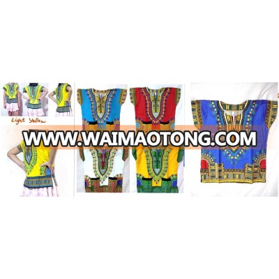 vintage KIDS kiddo HIPPIE BOHO GYPSY ART music festival African Dashiki color Shirts