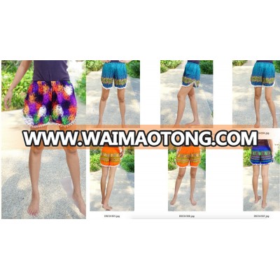 HIPPIE BOHO print graphic floral mix chic music festival shorts pants summer beach sexy POM POMstyle