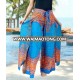 Mandala print BOHO harem wide leg gypsy yoga belly dance art fisherman skirt maxi Wrap tie pants